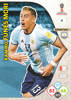 Ramiro Funes Mori Argentina Panini 2018 World Cup #4